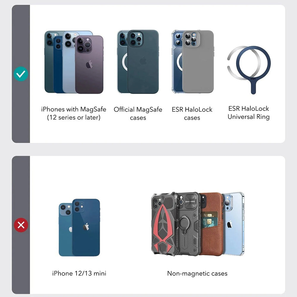 Denarnica MagSafe, ESR, Findy my Wallet, Rjava