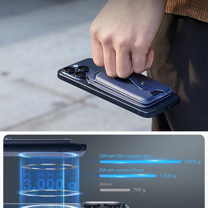 Denarnica Magsafe, ESR, Find my Wallet, Temno modra