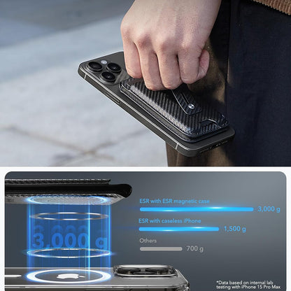 Denarnica Magsafe, ESR, Findy my Wallet Carbon, Črna