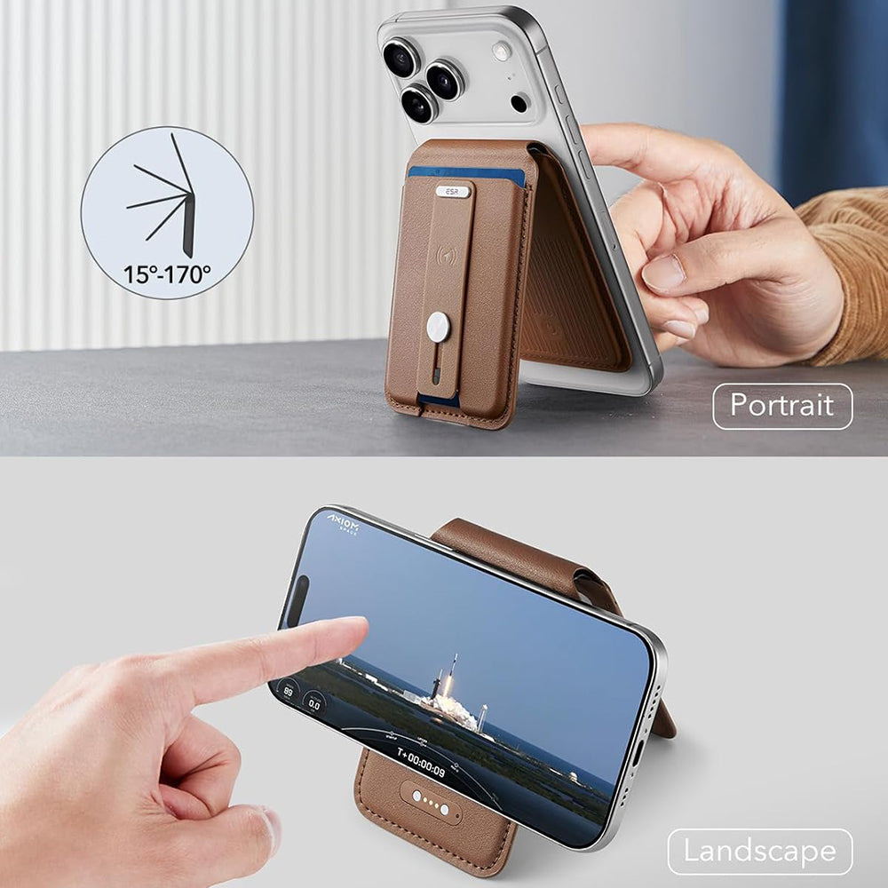 Denarnica MagSafe, ESR, Findy my Wallet 5C, Rjava