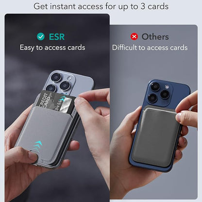 Denarnica Magsafe, ESR, Siva