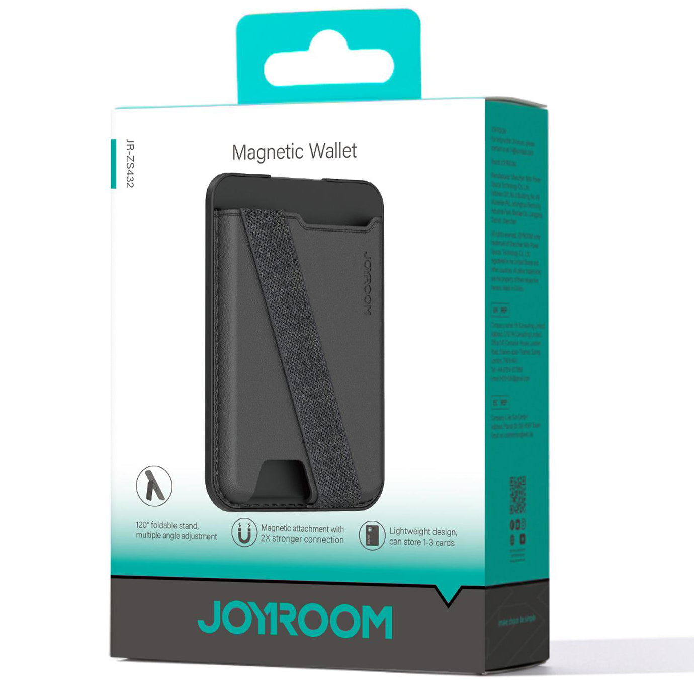Denarnica MagSafe, Joyroom, JR-ZS432, Črna
