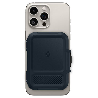 Denarnica Magsafe, Spigen, Lock Fit, Črna