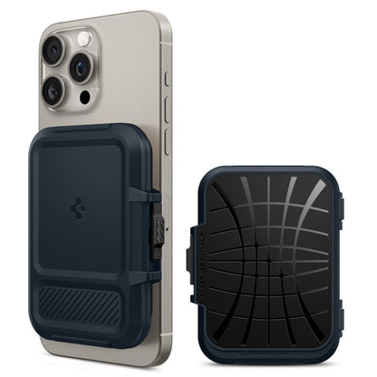 Denarnica Magsafe, Spigen, Lock Fit, Črna
