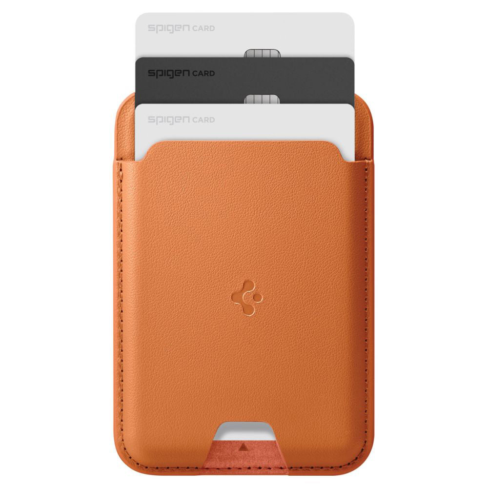 Denarnica MagSafe, Spigen, Valentinus MagFit, Oranžna AFA11339