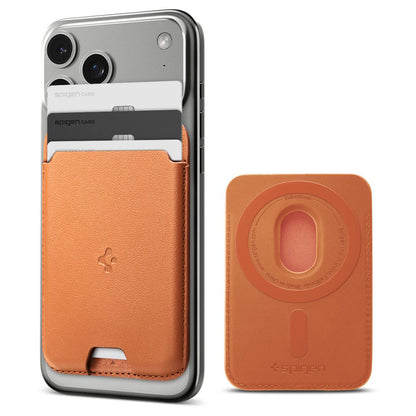 Denarnica MagSafe, Spigen, Valentinus MagFit, Oranžna AFA11339