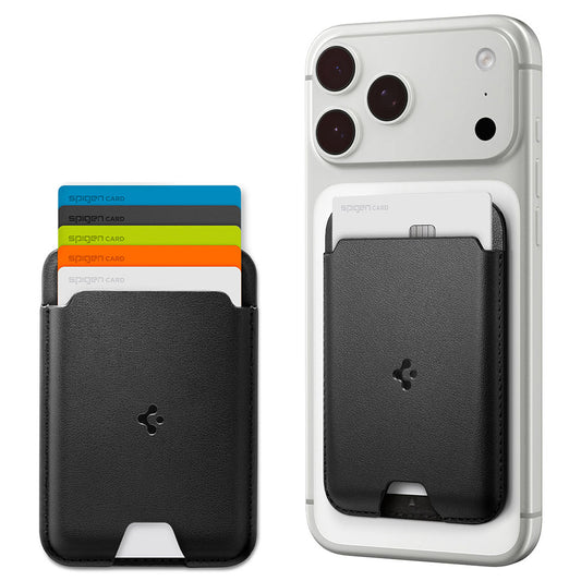 Denarnica MagSafe, Spigen, Valentinus MagFit, Črna AFA11337