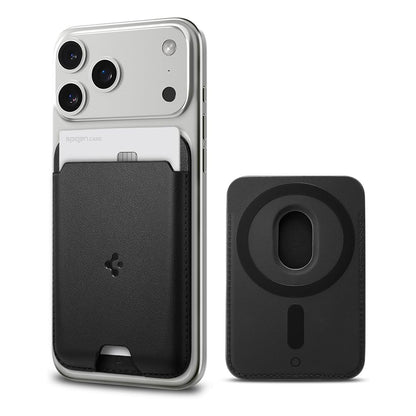 MagSafe Wallet, Spigen, Valentinus MagFit 2 Cards, Black AMP02284