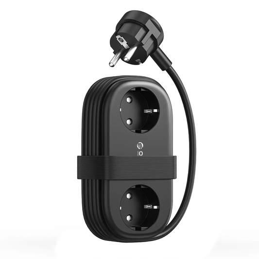 Podaljšek Orico AP3, 2 x Schuko - 2 x USB-A - 2 x USB-C, Črn