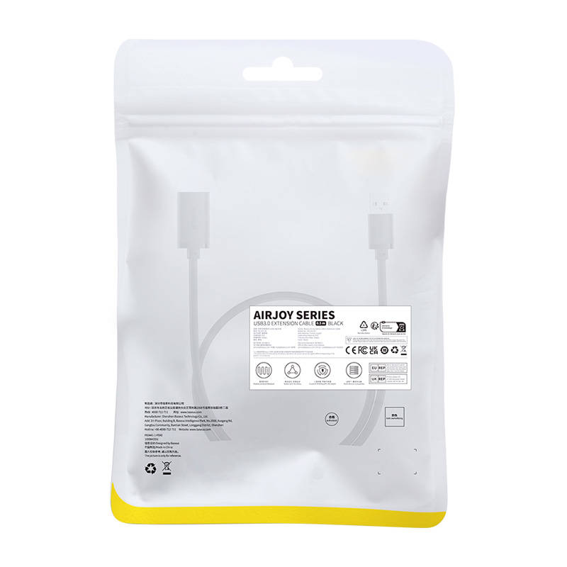 Podaljšek USB 3.0 Baseus AirJoy Series, 0.5m, Črn B00631103111-01