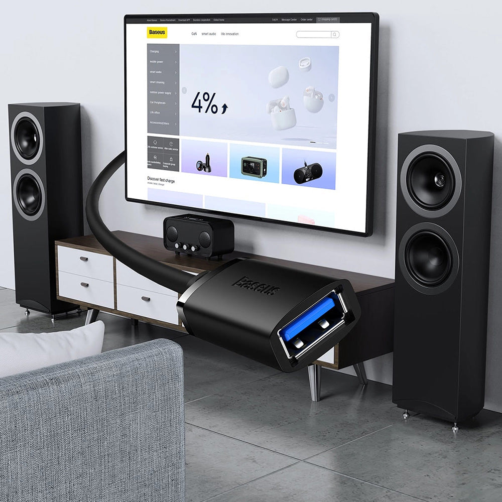 Podaljšek USB 3.0 Baseus AirJoy, 3m, črn B00631103111-04