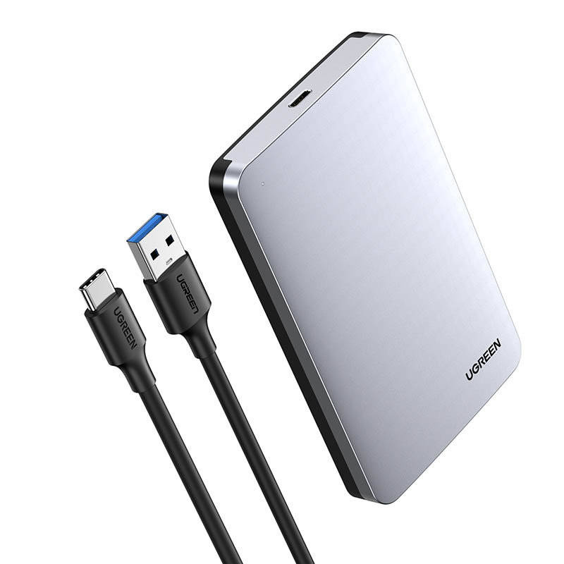Nosilec UGREEN CM300 za HDD / SSD SATA 2.5inch, USB 3.1, Siv