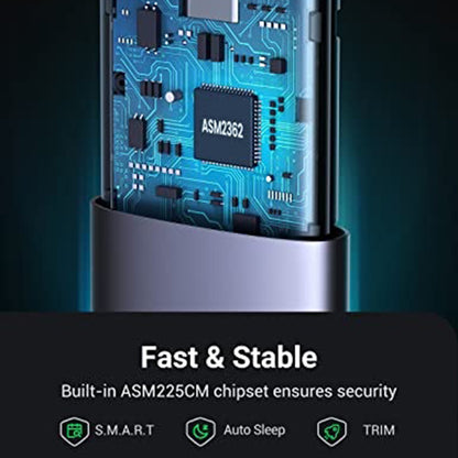 Nosilec UGREEN CM400 (10902) za SSD M.2 NVMe, siv