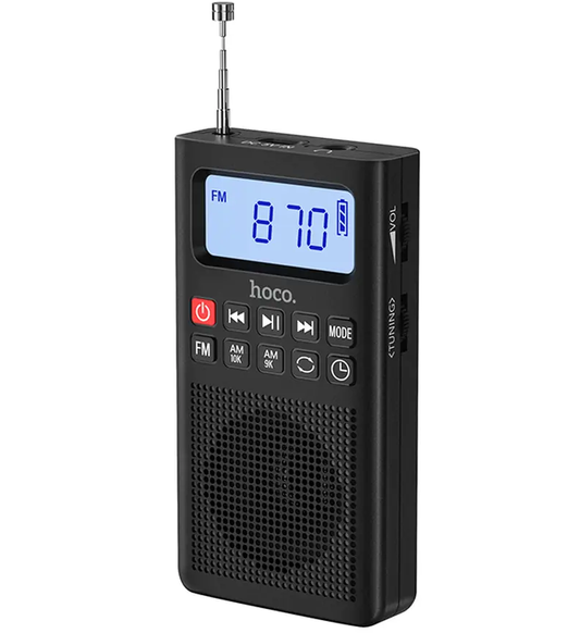 Prenosni radio HOCO HI51, črn