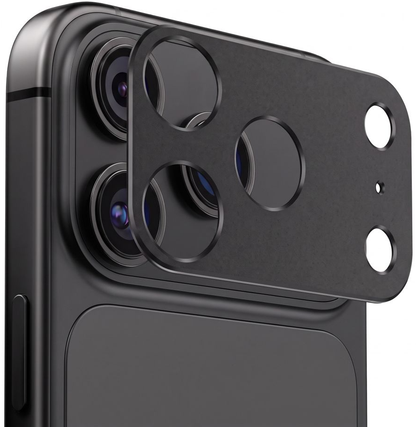 Zaščitni okvir za zadnjo kamero Tech-Protect Camalloy Fit+ za Apple iPhone 18 Pro Max, aluminij, črna