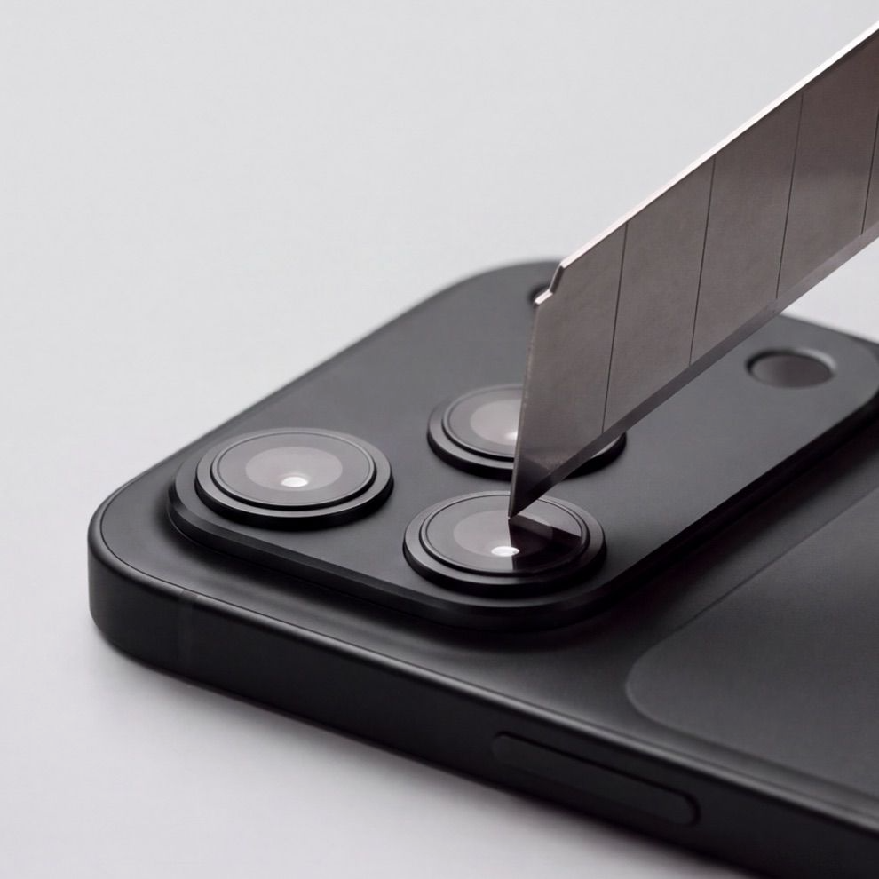 Zaščitni okvir za zadnjo kamero Tech-Protect Camalloy Fit+ za Apple iPhone 18 Pro Max, aluminij, črna