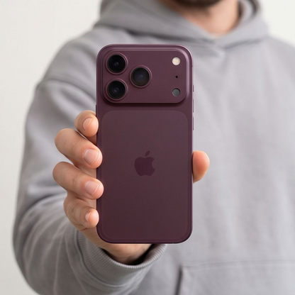 Zaščitni okvir za zadnjo kamero Tech-Protect Camalloy Fit+ za Apple iPhone 18 Pro Max, aluminij, bordo barve