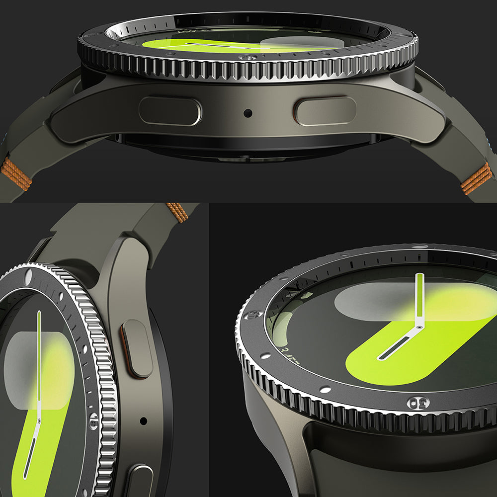 Okvir za zaščito Ringke Premium Styling za Samsung Galaxy Watch7 40mm, Model 2, Črn