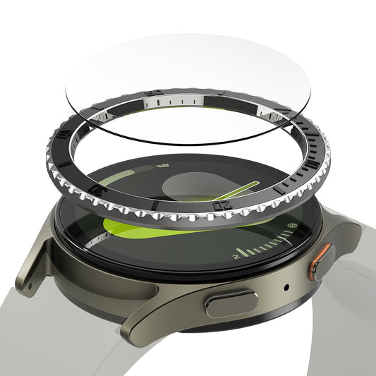 Okvir za zaščito Ringke Premium Styling za Samsung Galaxy Watch7 40mm, Model 3, Črn