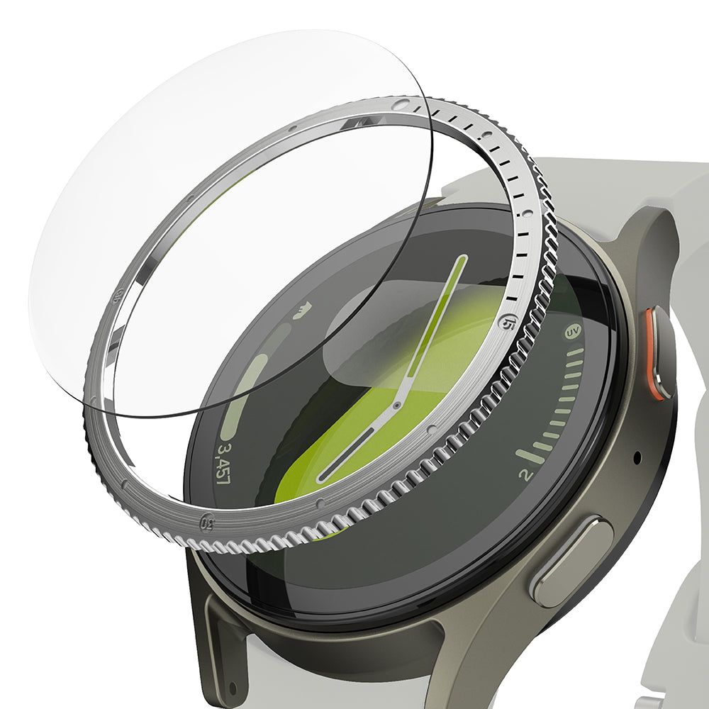 Okvir za zaščito Ringke Styling za Samsung Galaxy Watch7 40mm, Model 7, Srebrn