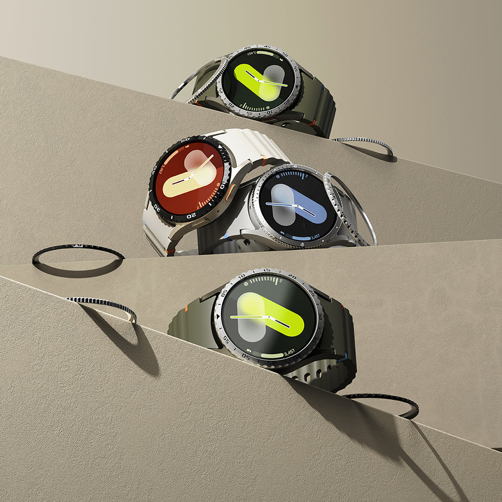 Okvir za zaščito Ringke Styling za Samsung Galaxy Watch7 40mm, Model 7, Srebrn