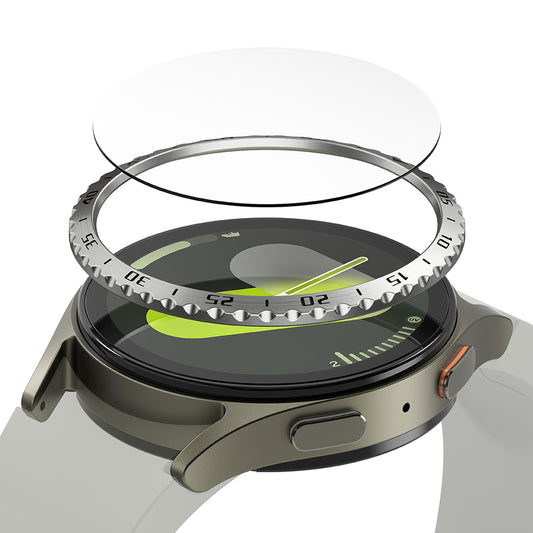 Okvir za zaščito Ringke Styling za Samsung Galaxy Watch7 44mm, Model 5, Srebrn