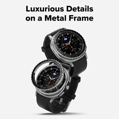 Okvir za zaščito Ringke Premium Styling za Samsung Galaxy Watch8 Classic, črn