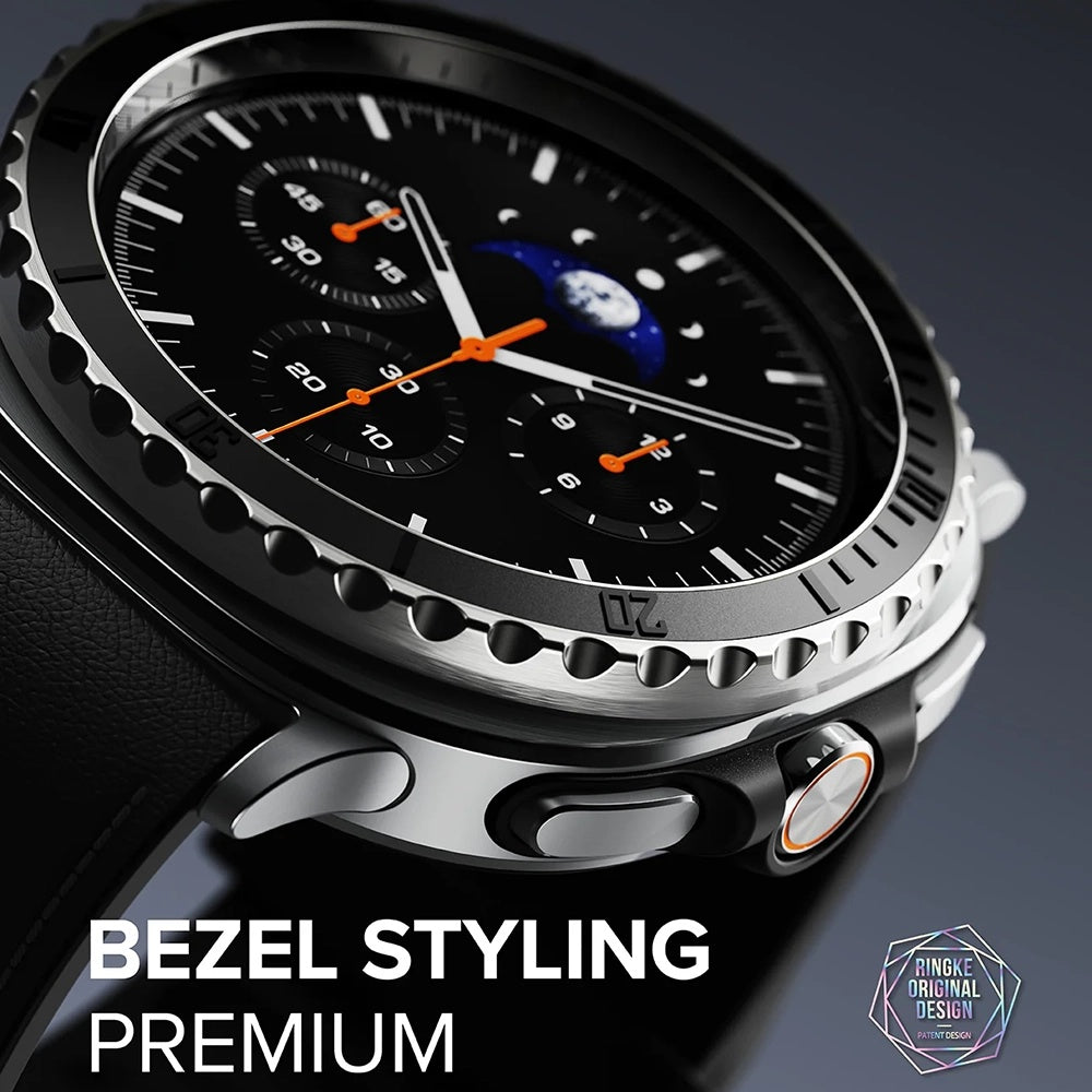Okvir za zaščito Ringke Premium Styling za Samsung Galaxy Watch8 Classic, črn