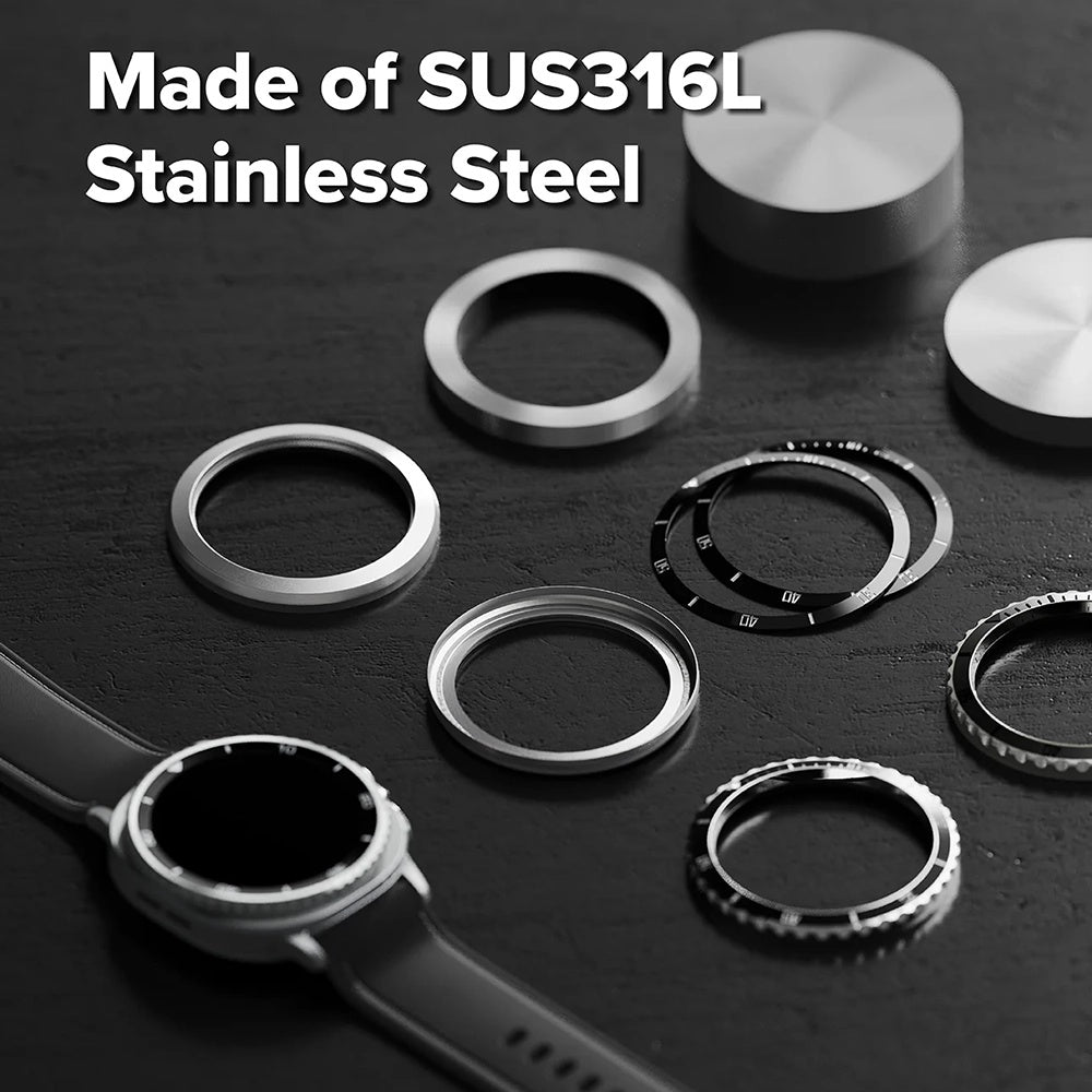 Okvir za zaščito Ringke Premium Styling za Samsung Galaxy Watch8 Classic, črn