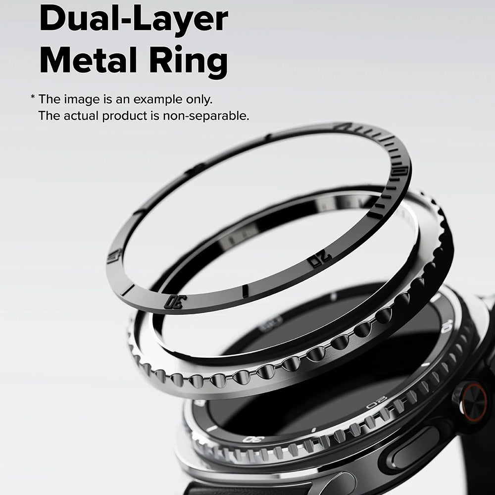 Okvir za zaščito Ringke Premium Styling za Samsung Galaxy Watch8 Classic, črn