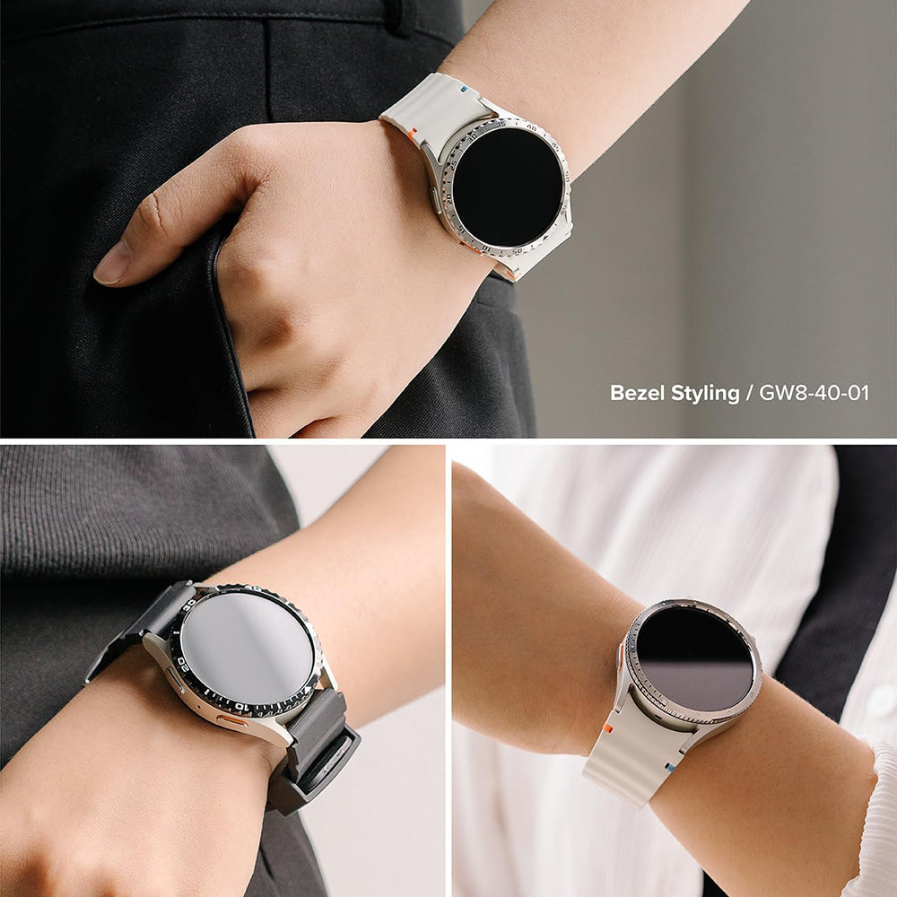 Okvir za zaščito Ringke Inner Styling za Samsung Galaxy Watch8 Classic, črn