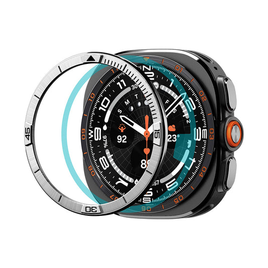 Zaščitni okvir Spigen Tune Pilot za Samsung Galaxy Watch Ultra2, srebrn ACS11616