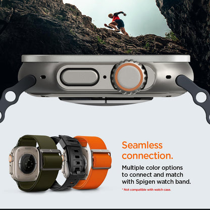 Zaščitni okvir Spigen Tune with Glass za Apple Watch Ultra Series, srebrn ACS11595