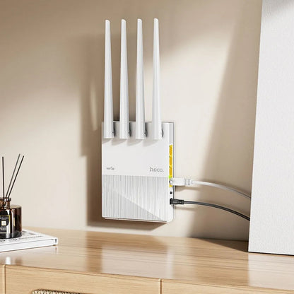 Brezžični usmerjevalnik HOCO HI31, Dual Band, Wi-Fi 5, Bel