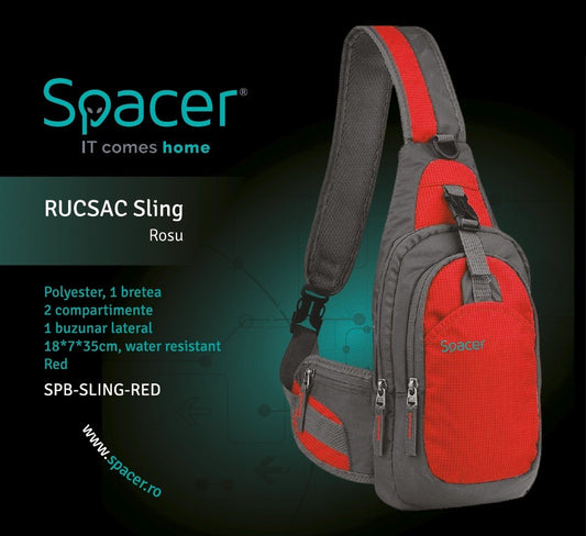 Nahrbtnik Spacer Sling za tablico do 8 palcev, rdeč