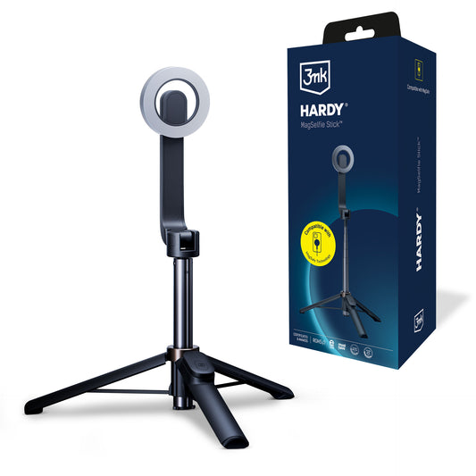 Selfie Stick Bluetooth 3MK Hardy MagSelfie, Universal, Black