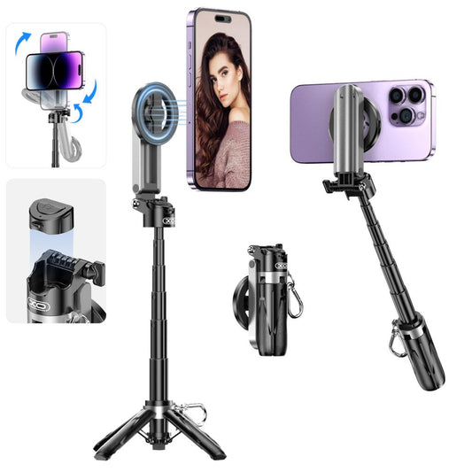Selfie Stick Bluetooth XO Design SS22, Univerzalen, Črn
