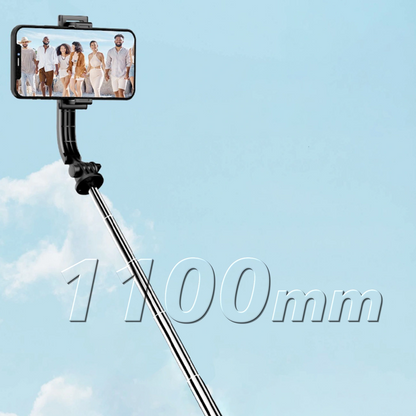 Selfie palica Bluetooth Dudao F18S 4v1, Univerzalna, Črna
