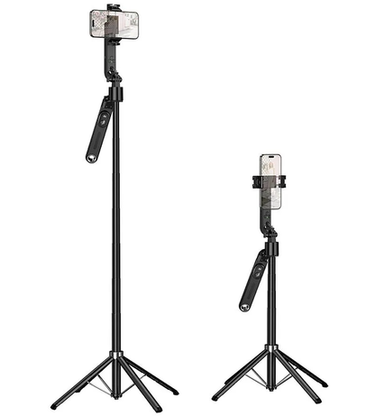 Selfie Stick Bluetooth HOCO K32 za sledenje obraza, 4,5 inča - 7 inčev, črn