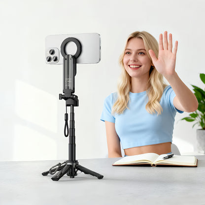 Selfie Stick Bluetooth HOCO K27 Pro, Univerzalen, Črn