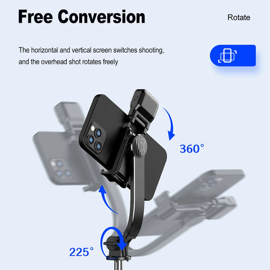 Selfie Stick Bluetooth Techsuit C01s, Univerzalen, Črn