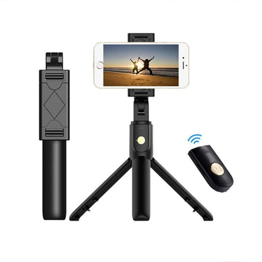 Selfie Stick Bluetooth Techsuit K07, Univerzalen, Črn