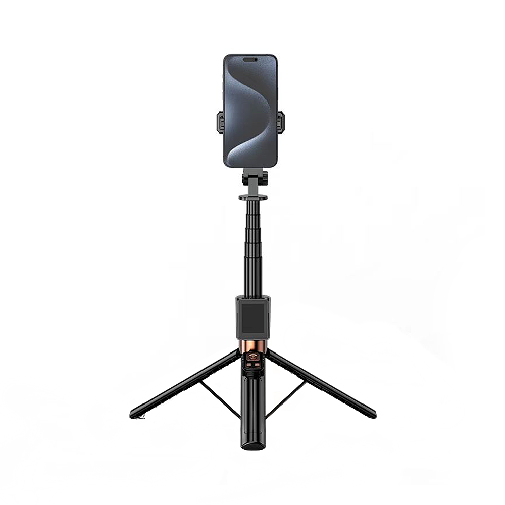 Selfie Stick Bluetooth XO Design SS23 Dual Lights, Univerzalen, Črn