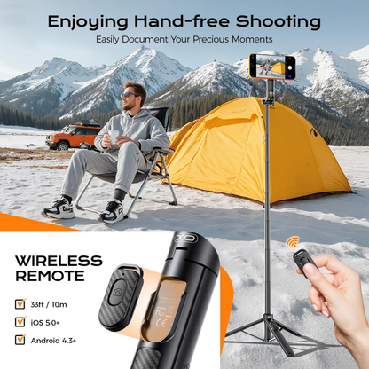 Selfie palica Bluetooth XO Design SS30, Univerzalna, Črna