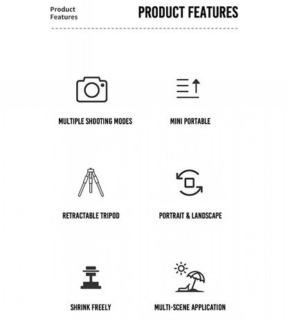 Selfie Stick Bluetooth XO Design SS08, Univerzalen, Črn