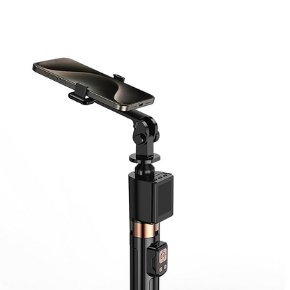 Selfie Stick Bluetooth XO Design SS23 Dual Lights, Univerzalen, Črn