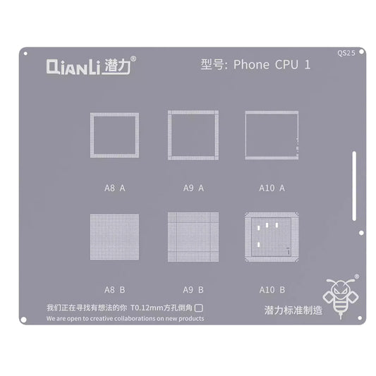 QIANLI QS25 BGA Template for Apple iPhone Series, CPU1