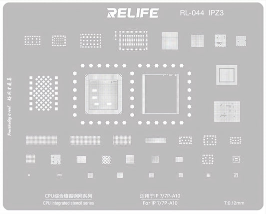 Mrežica BGA Relife RL-044 IPZ3 za Apple iPhone 7 / 7 Plus, CPU