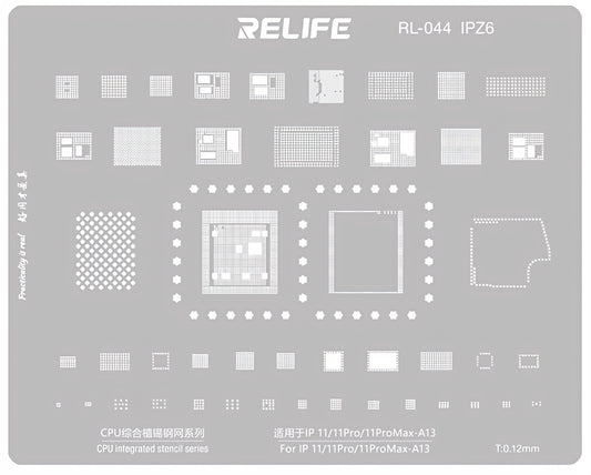 Sito BGA Relife RL-044 IPZ6 za Apple iPhone 11 / 11 Pro / 11 Pro Max, CPU