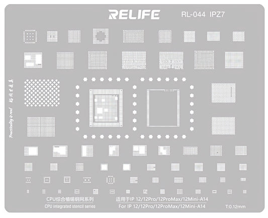 Sita BGA Relife RL-044 IPZ7 za Apple iPhone 12 / 12 Pro / 12 Pro Max / 12 mini, CPU